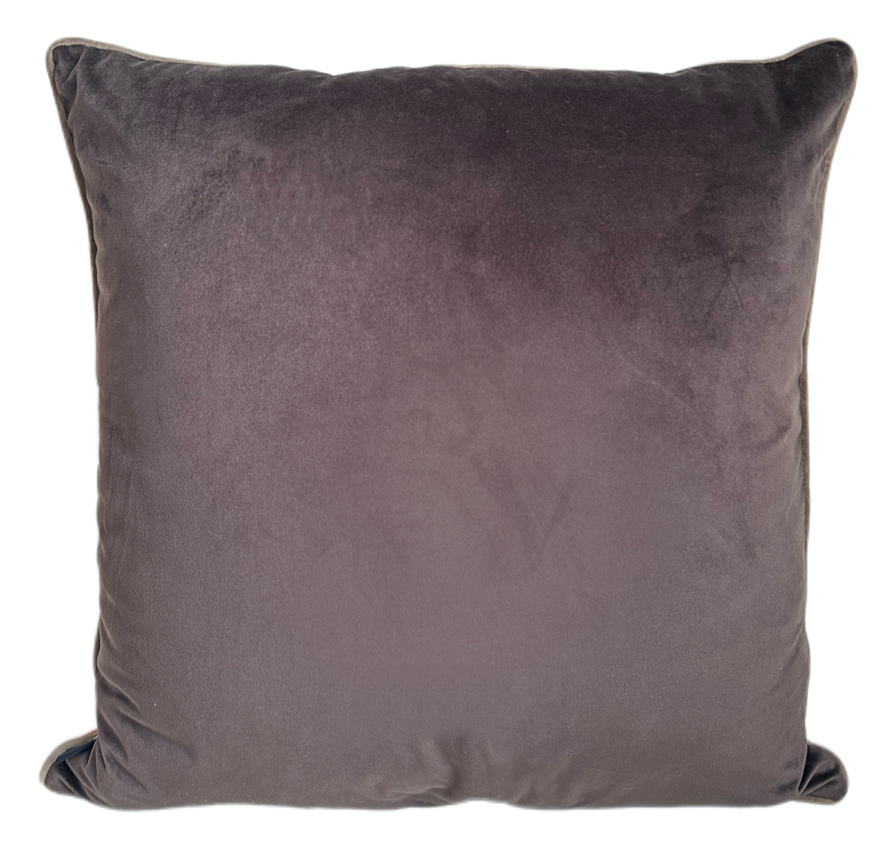 Malini Pm Dble Sided Velvet Brown/Choc Taupe Square Cushion 59x59